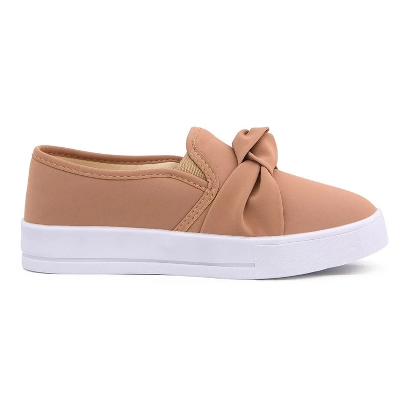 Tênis Feminino Casual confortável Iate Slip On Stillus Calce Fácil Laço 1 Dynasty inverno