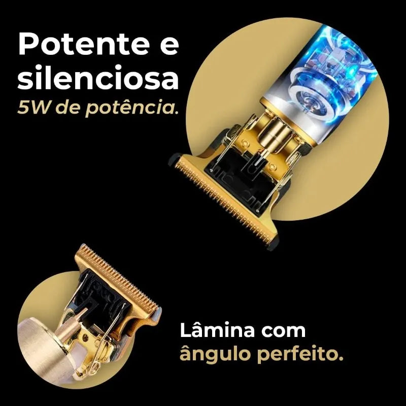 Máquina de corte de cabelo masculina com design aleatório elétrico profissional.