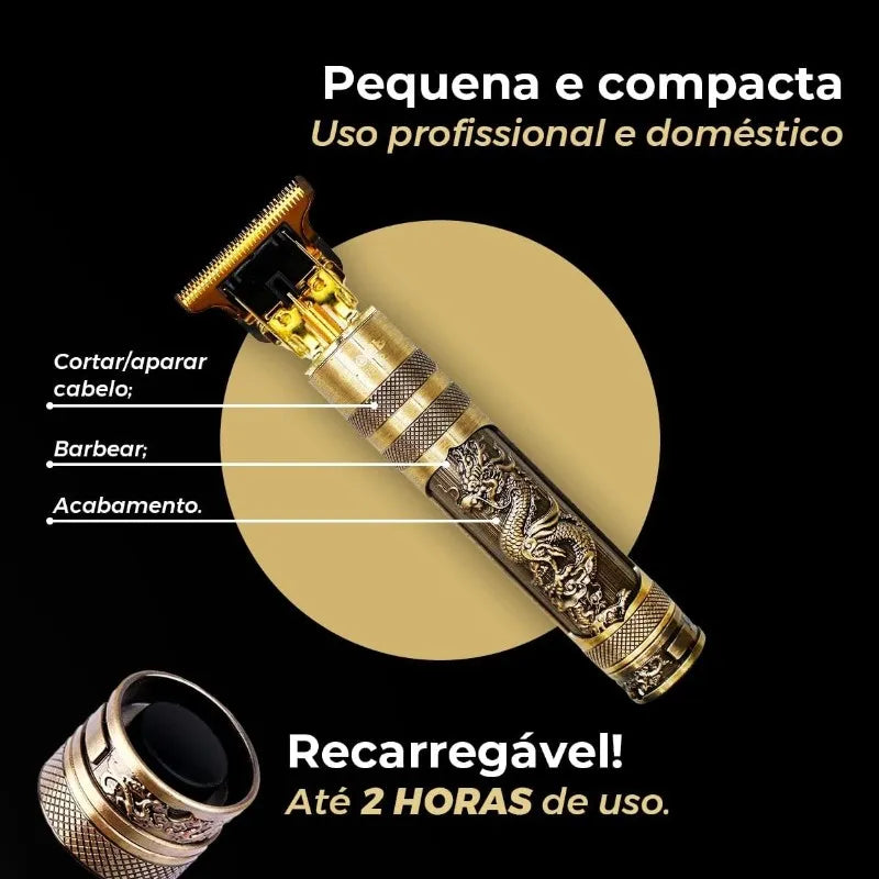 Máquina de corte de cabelo masculina com design aleatório elétrico profissional.