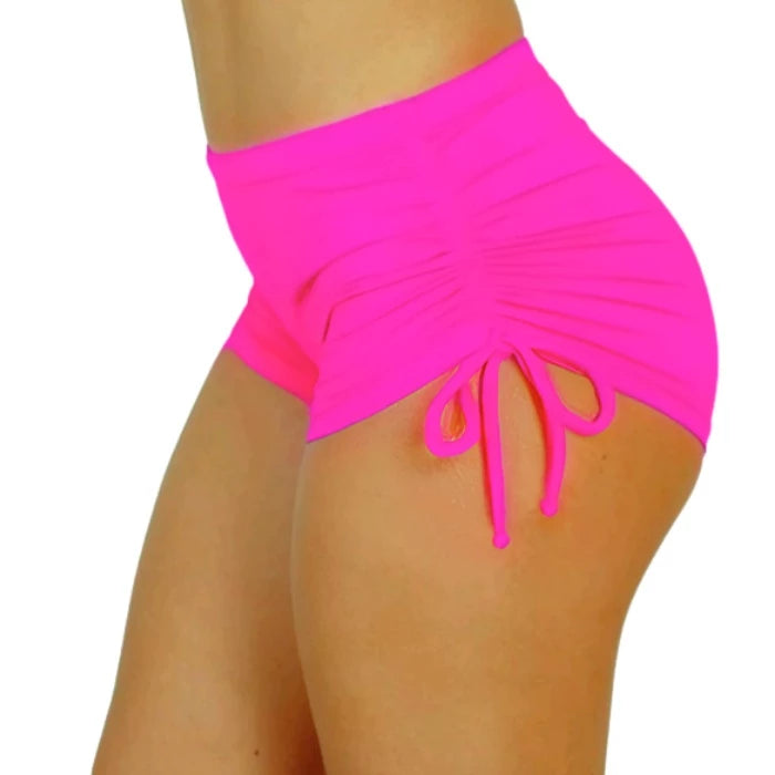 Short Praia Ajuste Lateral para Praia Piscina Academia Calcinha Short Biquini Sunkini Suquini Short