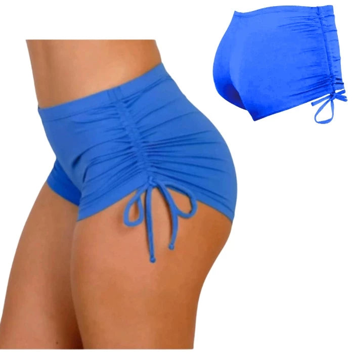 Short Praia Ajuste Lateral para Praia Piscina Academia Calcinha Short Biquini Sunkini Suquini Short