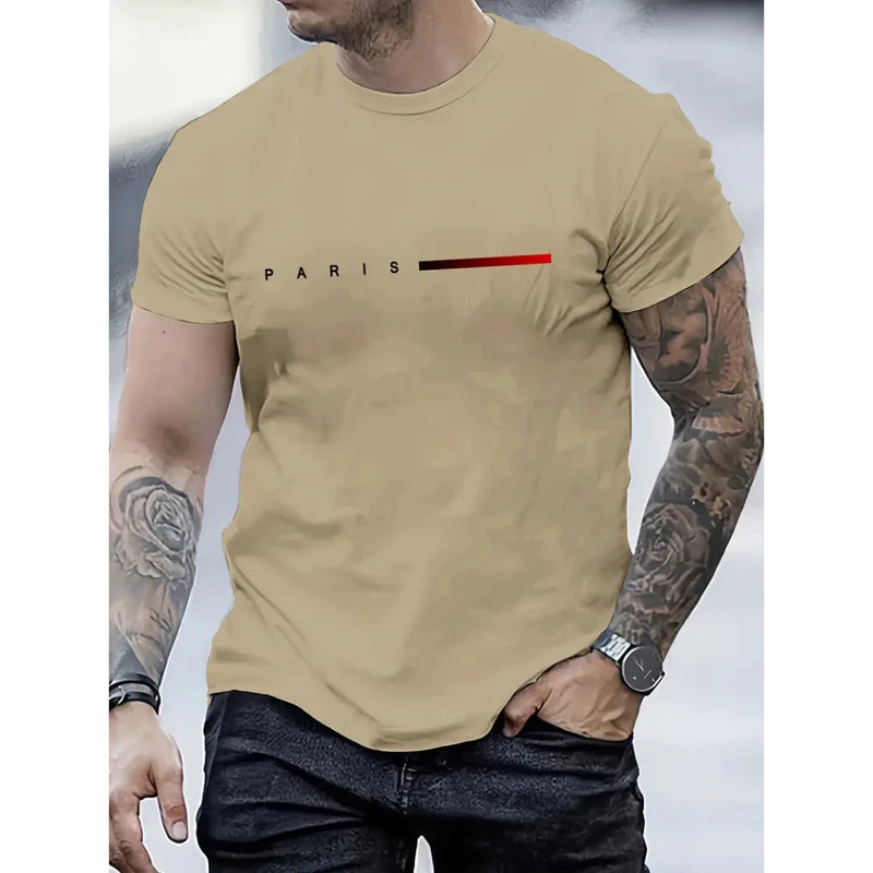 Camiseta Masculina Paris França Algodão 30.1 Camisa Premium