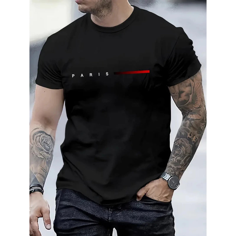 Camiseta Masculina Paris França Algodão 30.1 Camisa Premium