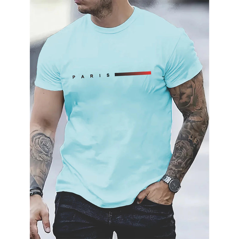 Camiseta Masculina Paris França Algodão 30.1 Camisa Premium