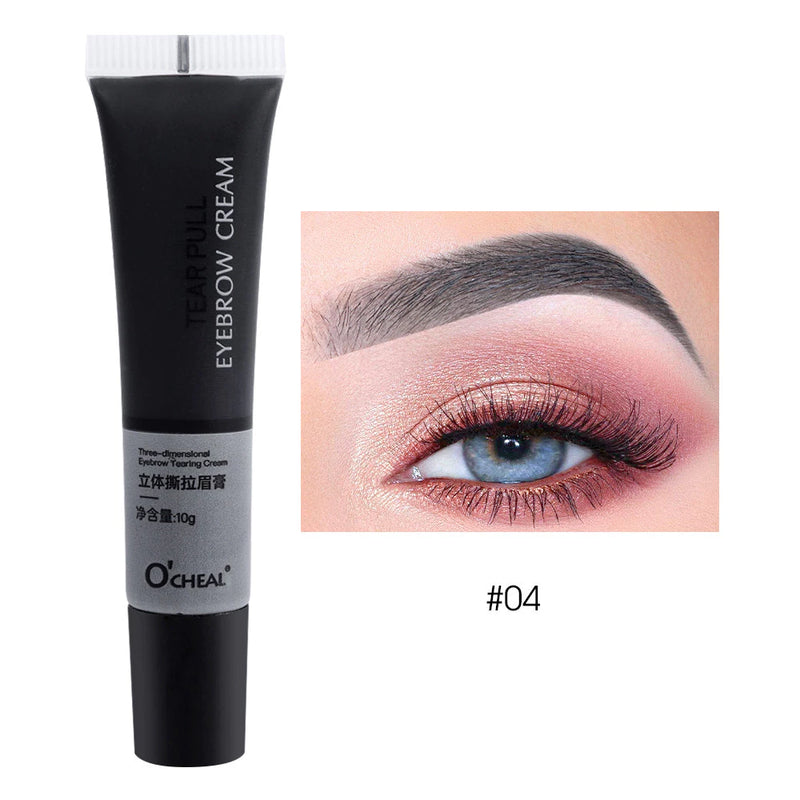 Gel Semi-Permanente Para Sobrancelhas À Prova D'água Tattoo Tint Long-lasting Black Brown Dye Eyebrow Cream Cosmético