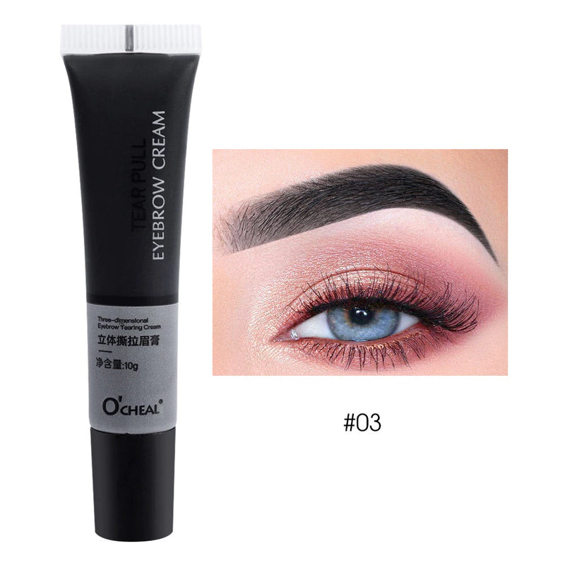 Gel Semi-Permanente Para Sobrancelhas À Prova D'água Tattoo Tint Long-lasting Black Brown Dye Eyebrow Cream Cosmético