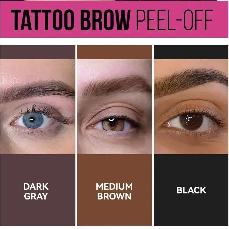 Gel Semi-Permanente Para Sobrancelhas À Prova D'água Tattoo Tint Long-lasting Black Brown Dye Eyebrow Cream Cosmético