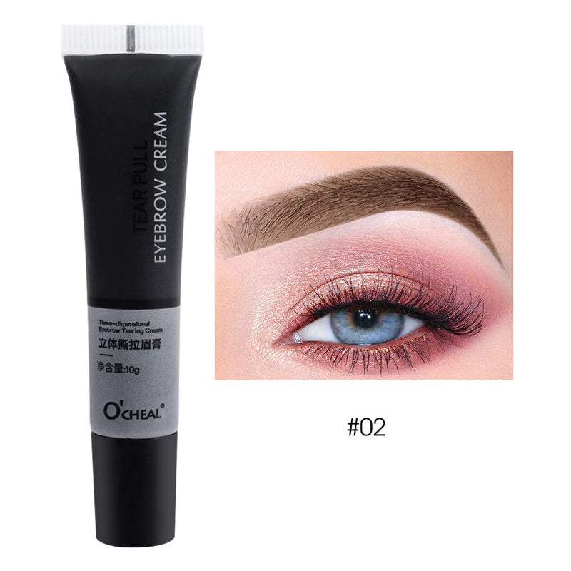 Gel Semi-Permanente Para Sobrancelhas À Prova D'água Tattoo Tint Long-lasting Black Brown Dye Eyebrow Cream Cosmético