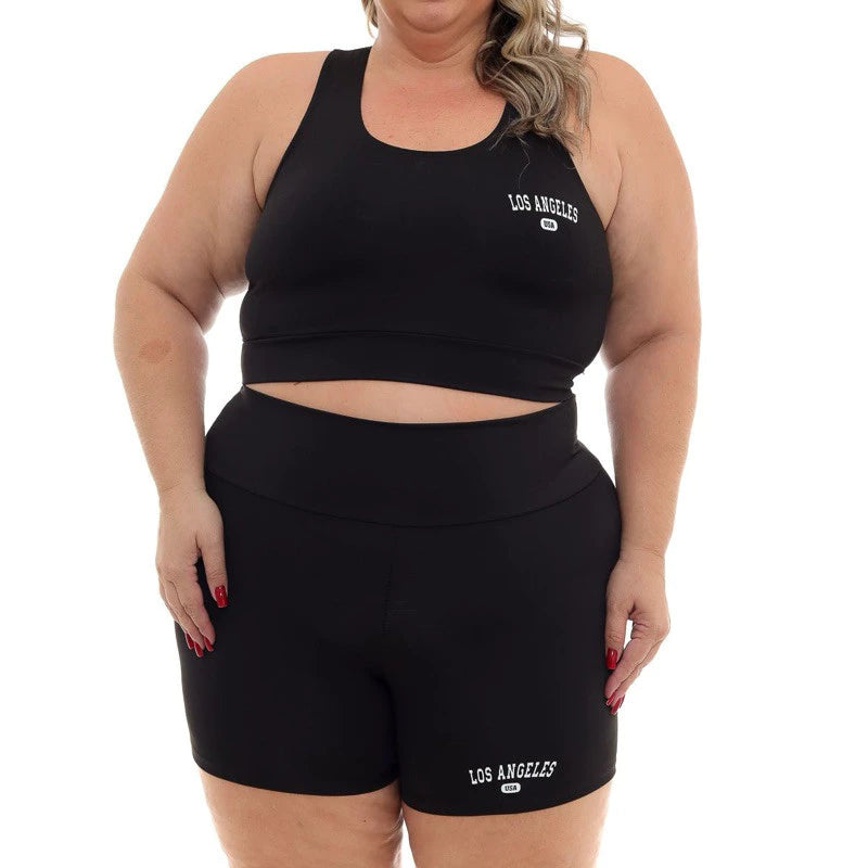 Conjuntos Top Shorts  plus size Academia   Los Angeles