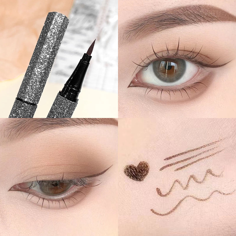 Bobeni Eyeliner Influenciador Starry Sky Cor à Prova d'Água Duradoura e Fácil de Usar para Iniciantes